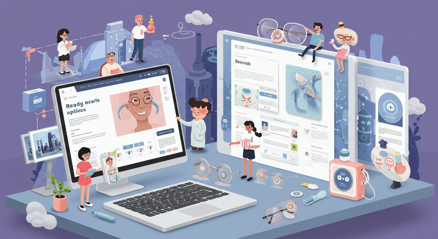 Профессиональный сайт для оптического салона в аренду Готовый сайт в аренду для оптики