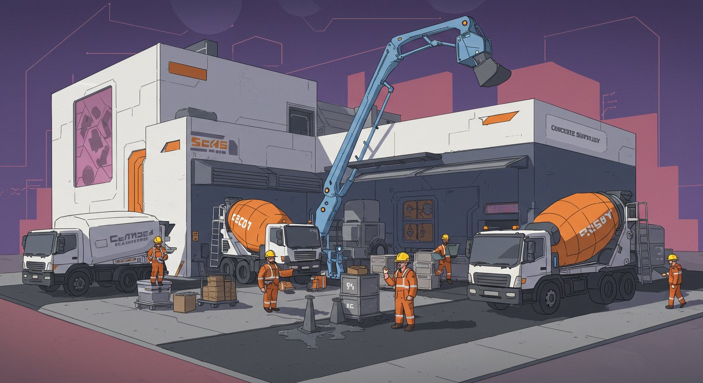 Аренда сайта для бизнеса по поставке бетона Готовый сайт для поставщика бетона